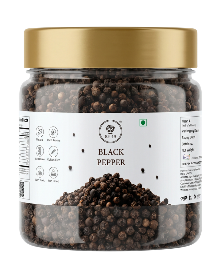 RJ-19 Premium Black Pepper (Kali Mirch)