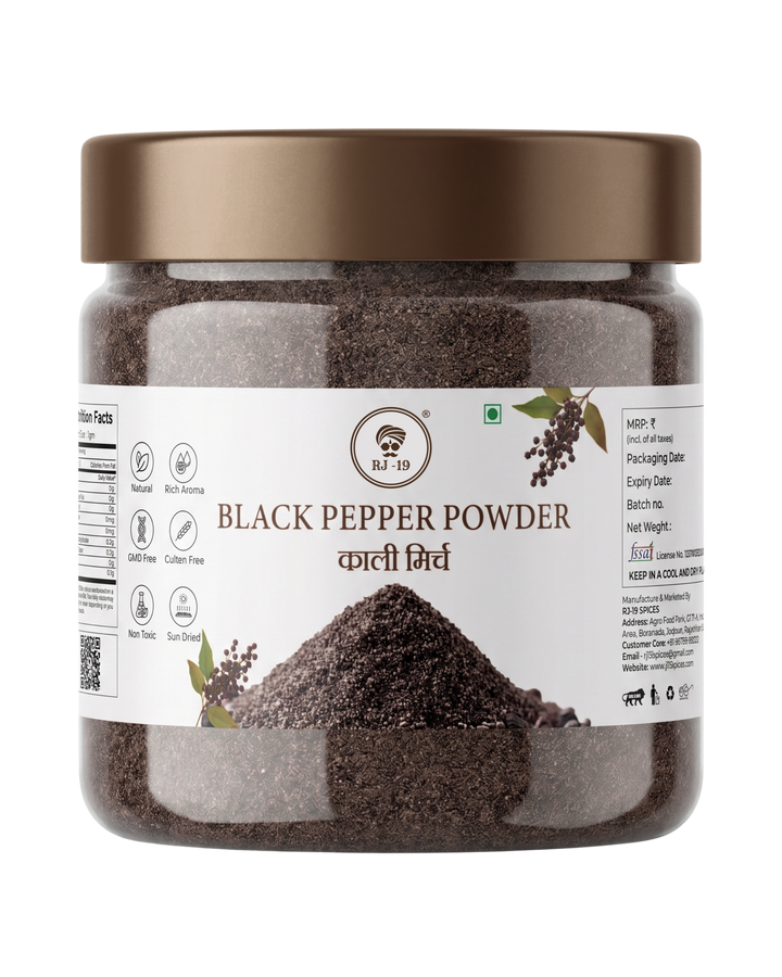 RJ-19 Premium Black Pepper Powder (Kali Mirch Powder)
