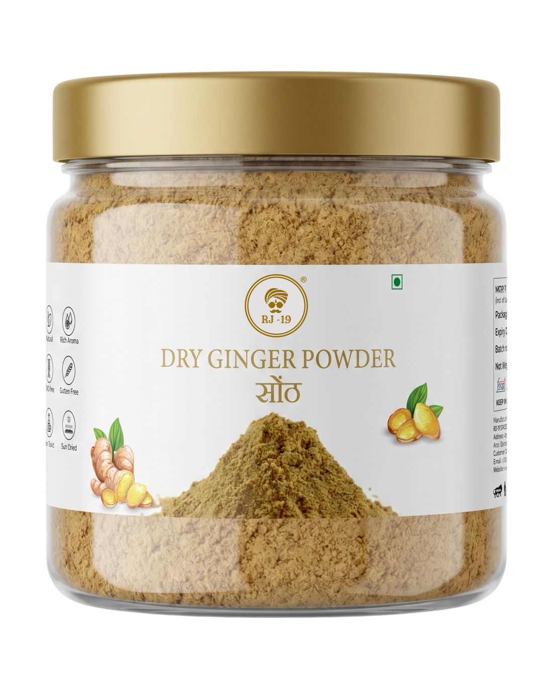 RJ-19 Premium Dry Ginger Powder (Sonth Powder)